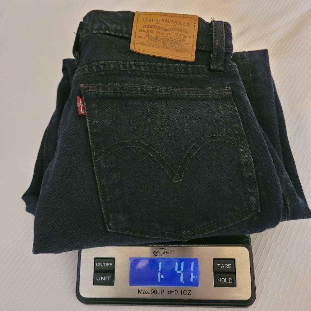 Levi’s Premium Big E High Rise Wedgie Fit Button Fly Jeans sz 25 - Picture 13 of 13